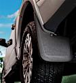 57891 Rear, Driver and Passenger Side Mud Flaps, Black, Plastic, Custom Fit Series