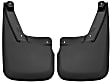 58201 Front, Driver and Passenger Side Mud Flaps, Black, Plastic, Custom Fit Series