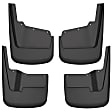 2024 GMC Sierra 2500 HD - Front and Rear, Driver and Passenger Side Mud Flaps, Black, Thermoplastic
