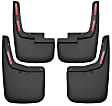 2019 Ford F-150 - Front and Rear, Driver and Passenger Side Mud Flaps, Fits Models with Factory Fender Flares, For Vehicles with OEM Fender Flares, Black, Plastic