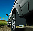2019 Ford F-150 - Front and Rear, Driver and Passenger Side Mud Flaps, Fits Models with Factory Fender Flares, For Vehicles with OEM Fender Flares, Black, Plastic