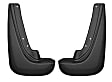 59111 Rear, Driver and Passenger Side Mud Flaps, Black, Plastic, Custom Fit Series
