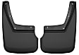 59201 Rear, Driver and Passenger Side Mud Flaps, Black, Plastic, Custom Fit Series