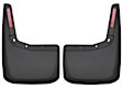 59521 Rear, Driver and Passenger Side Mud Flaps, Black, Thermoplastic, Custom Fit Series