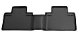 1992 Jeep Cherokee - Classic Style Series, Black, Second Row, Molded Floor Liner, 2-Door, Sport Utility, Made of Rubberized Thermoplastic Elastomer