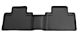 Third Row Classic Style Series Molded Floor Liner, Black Made of Rubberized Thermoplastic Elastomer