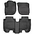 93701 Front and Rear Weatherbeater Series Molded Floor Liner, Black Made of Thermoplastic
