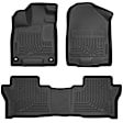 93781 Front and Rear Weatherbeater Series Molded Floor Liner, Black Made of Thermoplastic