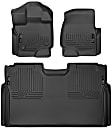 94041 Front and Second Row Weatherbeater Series Molded Floor Liner, Black Made of Thermoplastic