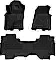 94571 Front and Rear Weatherbeater Series Molded Floor Liner, Black Made of Thermoplastic