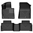 95221 Front and Rear Weatherbeater Series Molded Floor Liner, Black Made of Thermoplastic