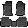 95541 Front and Rear Weatherbeater Series Molded Floor Liner, Black Made of Thermoplastic