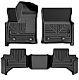95811 Front and Rear Weatherbeater Series Molded Floor Liner, Black Made of Thermoplastic