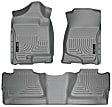 98202 Front and Rear Weatherbeater Series Molded Floor Liner, Gray Made of Thermoplastic