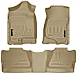 98203 Front and Rear Weatherbeater Series Molded Floor Liner, Tan Made of Thermoplastic