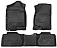 98211 Front and Rear Weatherbeater Series Molded Floor Liner, Black Made of Thermoplastic