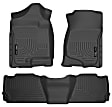 98251 Front and Rear Weatherbeater Series Molded Floor Liner, Black Made of Thermoplastic