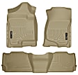 98253 Front and Rear Weatherbeater Series Molded Floor Liner, Tan Made of Thermoplastic