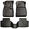 98291 Front and Rear Weatherbeater Series Molded Floor Liner, Black Made of Thermoplastic