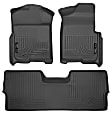 98331 Front and Second Row Weatherbeater Series Molded Floor Liner, Black Made of Thermoplastic