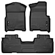 98341 Front and Second Row Weatherbeater Series Molded Floor Liner, Black Made of Thermoplastic