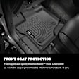 98341 Front and Second Row Weatherbeater Series Molded Floor Liner, Black Made of Thermoplastic