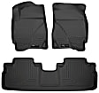 98351 Front and Rear Weatherbeater Series Molded Floor Liner, Black Made of Thermoplastic