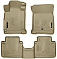 98483 Front and Rear Weatherbeater Series Molded Floor Liner, Tan Made of Thermoplastic