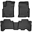 98571 Front and Rear Weatherbeater Series Molded Floor Liner, Black Made of Thermoplastic