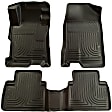 98601 Front and Rear Weatherbeater Series Molded Floor Liner, Black Made of Thermoplastic