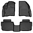 98701 Front and Rear Weatherbeater Series Molded Floor Liner, Black Made of Thermoplastic