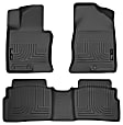 98851 Front and Second Row Weatherbeater Series Molded Floor Liner, Black Made of Thermoplastic
