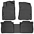 98901 Front and Rear Weatherbeater Series Molded Floor Liner, Black Made of Thermoplastic