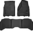 99001 Front and Second Row Weatherbeater Series Molded Floor Liner, Black Made of Thermoplastic
