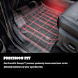 2016 Jeep Cherokee - Front and Second Row Molded Floor Liner, Sport Utility, Front Liners Attach To Factory Mat Retaining Hooks, Black, Made of Thermoplastic, Weatherbeater Series