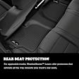 2016 Jeep Cherokee - Front and Second Row Molded Floor Liner, Sport Utility, Front Liners Attach To Factory Mat Retaining Hooks, Black, Made of Thermoplastic, Weatherbeater Series