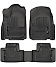 99151 Front and Rear Weatherbeater Series Molded Floor Liner, Black Made of Thermoplastic