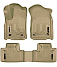 99153 Front and Rear Weatherbeater Series Molded Floor Liner, Tan Made of Thermoplastic