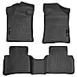 99641 Front and Rear Weatherbeater Series Molded Floor Liner, Black Made of Thermoplastic
