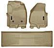 99713 Front and Rear Weatherbeater Series Molded Floor Liner, Tan Made of Thermoplastic