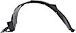  Front, Passenger Side Fender Liner, Hatchback, Hybrid Model