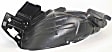 2007-2008 Honda Fit -  Front, Driver Side Fender Liner, Automatic Transmission