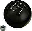 1630108 Universal, Classic Series Shift Knob - Black Plastic Round  Sold individually