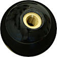 1630108 Universal, Classic Series Shift Knob - Black Plastic Round  Sold individually