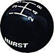 1630125 Universal, Shift Knob - Black Plastic Round  Sold individually