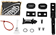 3916029 Billet/Plus Series Shifter - Chrome Stick and White Knob, Manual, Direct Fit, Sold Individually