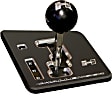 5380402 Shifter Stick - Anodized Black Plate and Black Knob, Stainless Steel, Auto Stick, Direct Fit, Kit