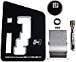 5380402 Shifter Stick - Anodized Black Plate and Black Knob, Stainless Steel, Auto Stick, Direct Fit, Kit