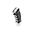 5380436 Pistol-Grip Series Shift Knob - Anodized Black/Polished, Aluminum, Pistol-Grip, Direct Fit, Sold Individually