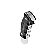 5380436 Pistol-Grip Series Shift Knob - Anodized Black/Polished, Aluminum, Pistol-Grip, Direct Fit, Sold Individually